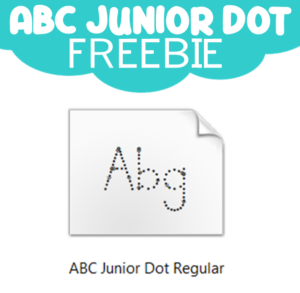 ABC Junior Dot Font