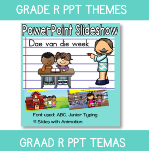 PowerPoint Graad R Dae van die Week