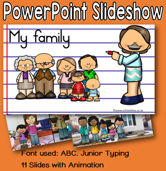 my family ppt presentation for kindergarten