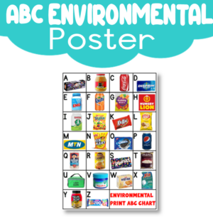 Alphabet / Alfabet Environmental Poster