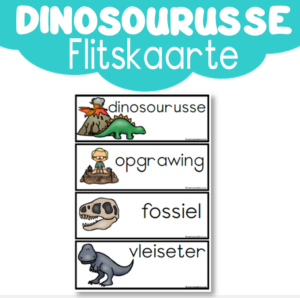 Flitskaarte: Dinosourusse