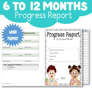 Progress Report 6 to 12 Month Baby