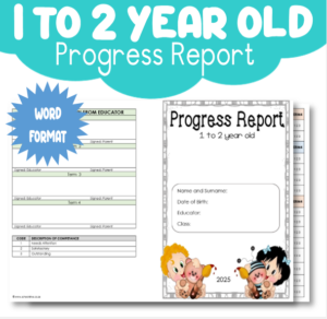 Progress Report 1 to 2 Year Old