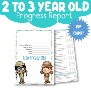 Progress Report 2 to 3 Year Old