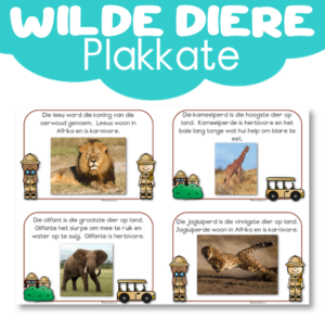 Plakkaat: Wilde Diere