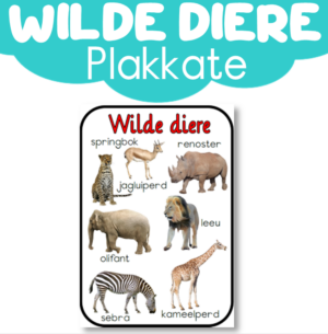 Plakkaat: Wilde Diere