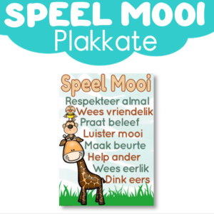 Plakkaat: Speel Mooi