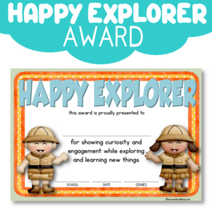 Award: Happy Explorer