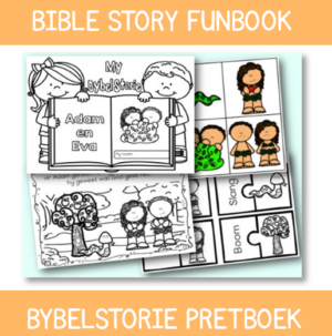 Bybelstorie Pretboek: Adam en Eva