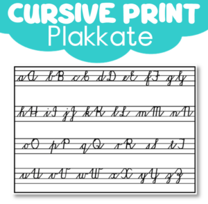 Poster: Cursive Handwriting