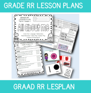 Grade RR Lesson Plan Term 1 Week 1: All about Me