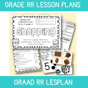 Grade RR Lesson Plan Term 2 Week 4: Shopping