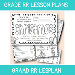 Grade RR Lesson Plan Term 4 Week 8: Christmas