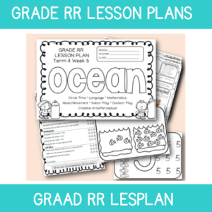 Grade RR Lesson Plan Term 4 Week 5: Ocean