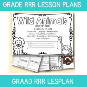 3 to 4 Year Old Lesson Plan: Term 3 Week 3: Wild Animals