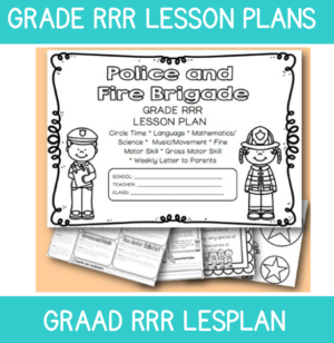 3 to 4 Year Old Lesson Plan: Term 2 Week 8: Police and Fire Brigade