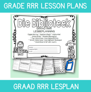 3 tot 4 Jaar Oud Lesplan: Kwartaal 4 Week 4: Die Biblioteek