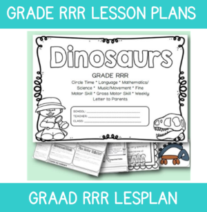 3 to 4 Year Old Lesson Plan: Term 4 Week 6: Dinosaurs