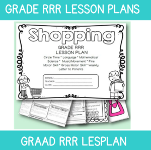 3 to 4 Year Old Lesson Plan: Term 4 Week 5: Shopping