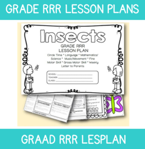 3 to 4 Year Old Lesson Plan: Term 3 Week 5: Insects