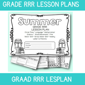 3 to 4 Year Old Lesson Plan: Term 1 Week 8: Summer