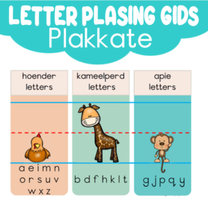 Plakkaat: Letter Plasing Gids