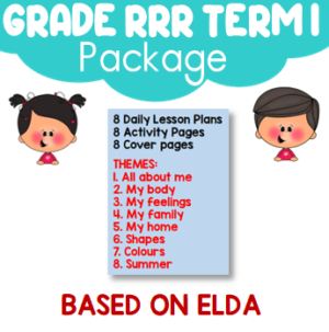 Grade RRR Curriculum Term 1