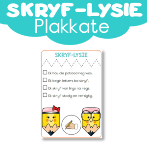 Plakkaat: Skryf-Lysie