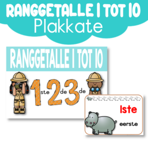 Plakkate: Ranggetalle 1 tot 10