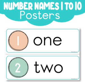 Number Names 1 to 10