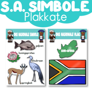 Plakkaat: Suid-Afrikaanse Simbole