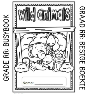 Grade RR Activity Book: Wild Animals