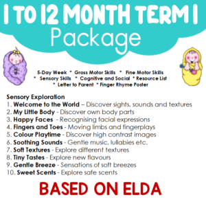 1 to 12 Month Baby Curriculum Term 1