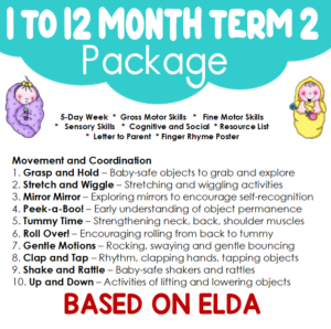 1 to 12 Month Baby Curriculum Term 2