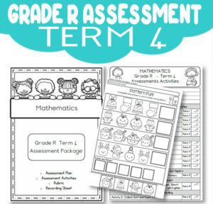 Grade R Assessment: Mathematics Term 4 [2025] - School Diva