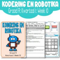 Graad R Kodering en Robotika Kwartaal 1 Week 10