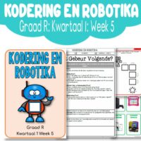 Graad R Kodering en Robotika Kwartaal 1 Week 5